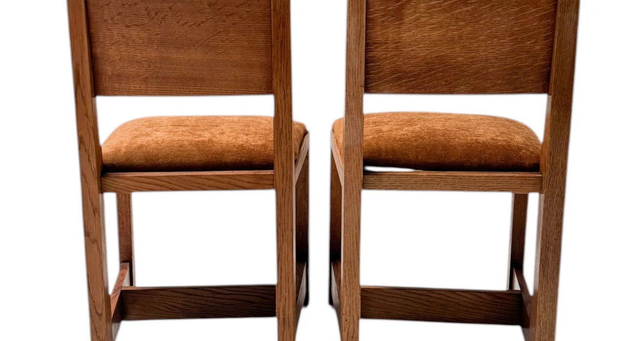 Two Art Deco Modernist Side Chairs by Hendrik Wouda for Pander, 1924